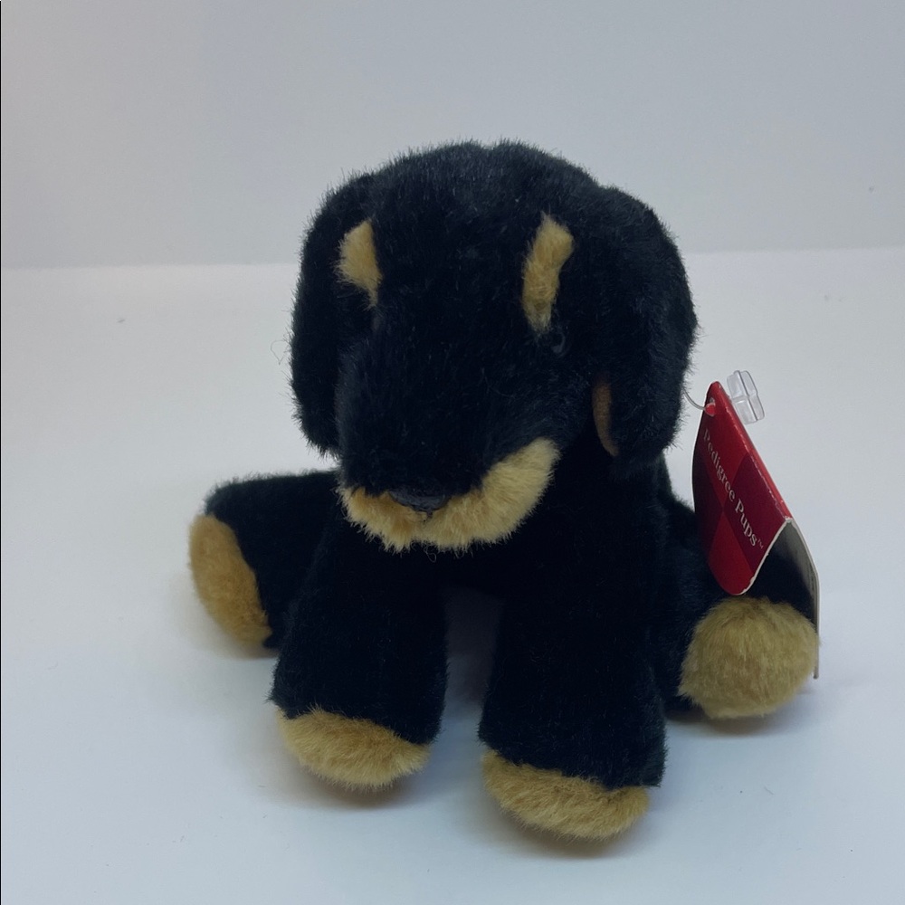 Russ Brand - Black and Tan Plush Puppy